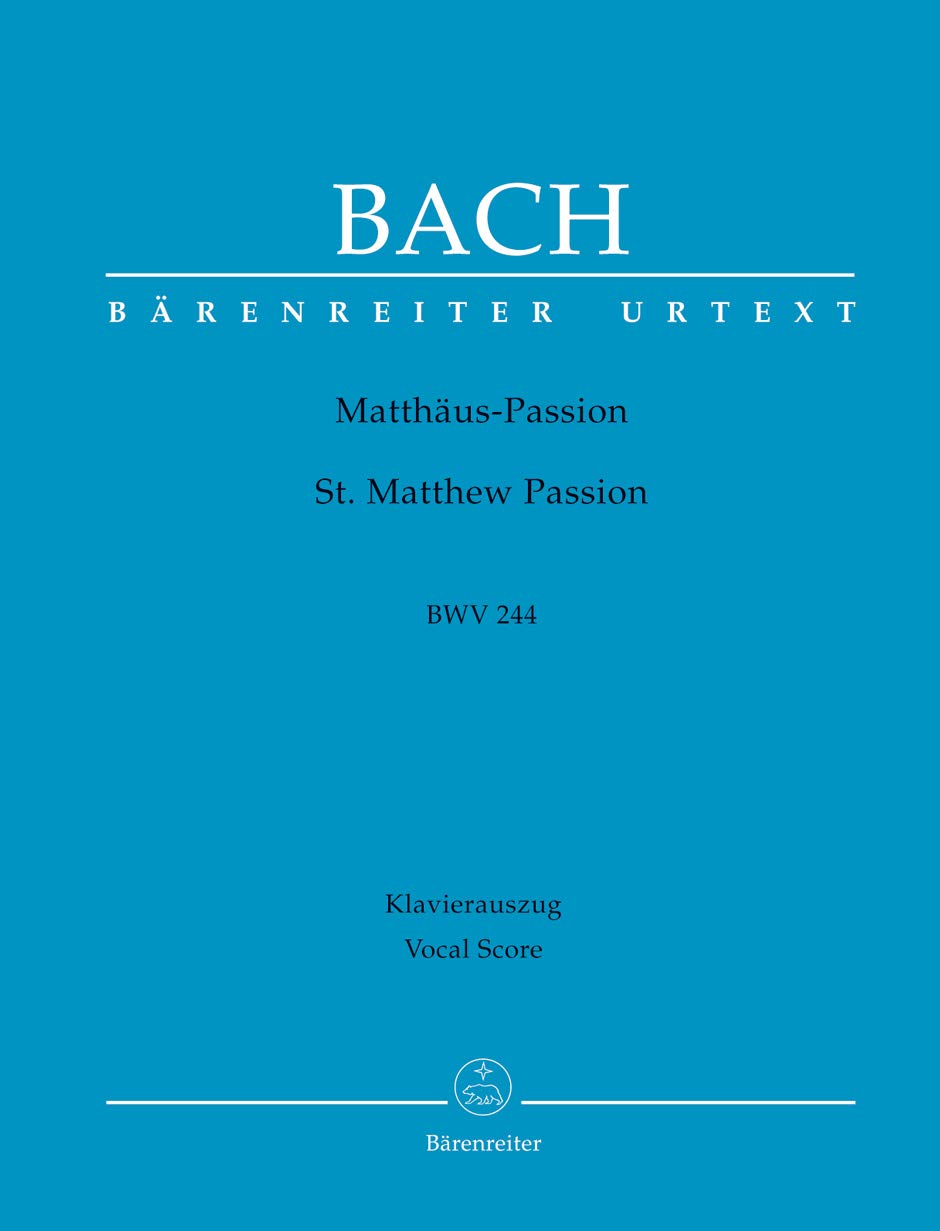 St. Matthew Passion BWV 244 (Vocal Score) cover